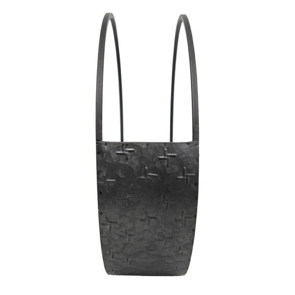 Rustic Farmhouse Cottagecore Metal Round Wall Planter Country Wreath - Picture 6 of 7